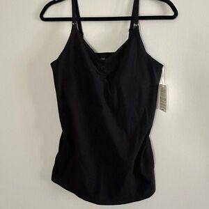 Aerie Mama Nursing Tank Top | Black | Size L | NWT